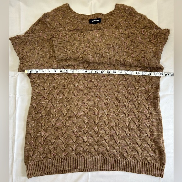 Lands’ End Drifter 100% Cotton Knit Sweater XL - Picture 5 of 8